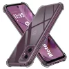 Techsuit - Shockproof Átlátszó Ütésálló Szilikon tok - Motorola Moto G55 - Átlátszó fekete