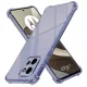 Techsuit - Shockproof Átlátszó Ütésálló Szilikon tok - Motorola Edge 50 - Átlátszó fekete