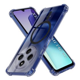   Techsuit - Schockproof Átlátszó Szilikon Magsafe tok - Xiaomi Redmi 14C / Poco C75 - Átlátszó fekete