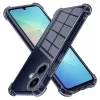 Techsuit - Shockproof Átlátszó Ütésálló Szilikon tok - Samsung Galaxy A06 - Átlátszó fekete
