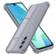 Techsuit - Shockproof Átlátszó Ütésálló Szilikon tok - Samsung Galaxy A16 4G / A16 5G - Átlátszó fekete