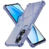 Techsuit - Shockproof Átlátszó Ütésálló Szilikon tok - Oppo A60 4G - Átlátszó fekete