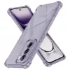 Techsuit - Shockproof Átlátszó Ütésálló Szilikon tok - Oppo Reno12 - Átlátszó fekete