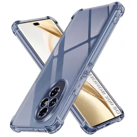  Techsuit - Shockproof Átlátszó Ütésálló Szilikon tok - Honor 200 - Átlátszó fekete