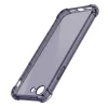 Techsuit - Shockproof Átlátszó Ütésálló Szilikon tok - iPhone 16e / iPhone 17e - Átlátszó fekete