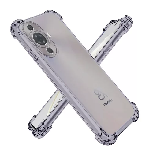 Techsuit - Shockproof Átlátszó Ütésálló Szilikon tok - Huawei nova 11 / nova 12s - Átlátszó fekete