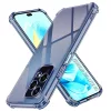 Techsuit - Shockproof Átlátszó Ütésálló Szilikon tok - Honor 200 Lite - Átlátszó fekete