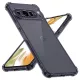 Techsuit - Shockproof Átlátszó Ütésálló Szilikon tok - Google Pixel 9 Pro - Átlátszó fekete