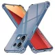 Techsuit - Shockproof Átlátszó Ütésálló Szilikon tok - Xiaomi Redmi Note 13 Pro 4G / Poco M6 Pro 4G - Átlátszó fekete