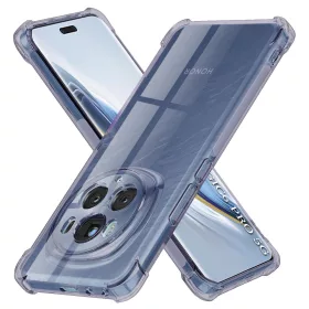   Techsuit - Shockproof Átlátszó Ütésálló Szilikon tok - Honor Magic6 Pro - Átlátszó fekete