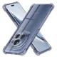 Techsuit - Shockproof Átlátszó Ütésálló Szilikon tok - Honor Magic6 Pro - Átlátszó fekete