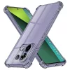 Techsuit - Shockproof Átlátszó Ütésálló Szilikon tok - Xiaomi Redmi Note 13 Pro 5G / Poco X6 - Átlátszó fekete