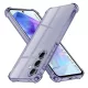 Techsuit - Shockproof Átlátszó Ütésálló Szilikon tok - Samsung Galaxy A55 5G - Átlátszó fekete