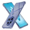 Techsuit - Shockproof Átlátszó Ütésálló Szilikon tok - OnePlus 12R - Átlátszó fekete