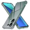 Techsuit - Shockproof Átlátszó Ütésálló Szilikon tok - Xiaomi Redmi Note 13 4G - Átlátszó fekete