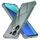 Techsuit - Shockproof Átlátszó Ütésálló Szilikon tok - Xiaomi Redmi Note 13 4G - Átlátszó fekete