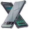 Techsuit - Shockproof Átlátszó Ütésálló Szilikon tok - Google Pixel 6a - Átlátszó fekete