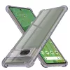 Techsuit - Shockproof Átlátszó Ütésálló Szilikon tok - Google Pixel 7 - Átlátszó fekete