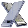 Techsuit - Shockproof Átlátszó Ütésálló Szilikon tok - Google Pixel 7a - Átlátszó fekete