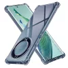 Techsuit - Shockproof Átlátszó Ütésálló Szilikon tok - Honor Magic5 Lite - Átlátszó fekete