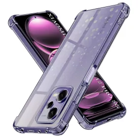   Techsuit - Shockproof Átlátszó Ütésálló Szilikon tok - Xiaomi Redmi Note 12 Pro 5G - Átlátszó fekete