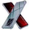 Techsuit - Shockproof Átlátszó Ütésálló Szilikon tok - Xiaomi 13T / 13T Pro - Átlátszó fekete