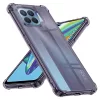 Techsuit - Shockproof Átlátszó Ütésálló Szilikon tok - Oppo Reno4 Lite - Átlátszó fekete