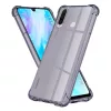 Techsuit - Shockproof Átlátszó Ütésálló Szilikon tok - Huawei P30 Lite / P30 Lite New Edition - Átlátszó fekete