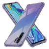 Techsuit - Shockproof Átlátszó Ütésálló Szilikon tok - Huawei P30 Pro / P30 Pro New Edition - Átlátszó fekete