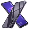 Techsuit - Shockproof Átlátszó Ütésálló Szilikon tok - Huawei Nova 5T / Honor 20 - Átlátszó fekete