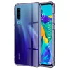 Techsuit - Shockproof Átlátszó Ütésálló Szilikon tok - Huawei P30 - Átlátszó fekete