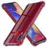 Techsuit - Shockproof Átlátszó Ütésálló Szilikon tok - Samsung Galaxy A20e - Átlátszó fekete