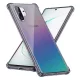 Techsuit - Shockproof Átlátszó Ütésálló Szilikon tok - Samsung Galaxy Note 10 Plus 4G / Note 10 Plus 5G - Átlátszó fekete