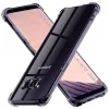 Techsuit - Shockproof Átlátszó Ütésálló Szilikon tok - Samsung Galaxy S8 Plus - Átlátszó fekete