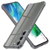 Techsuit - Shockproof Átlátszó Ütésálló Szilikon tok - Samsung Galaxy S21 FE 5G - Átlátszó fekete