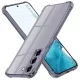 Techsuit - Shockproof Átlátszó Ütésálló Szilikon tok - Samsung Galaxy S22 5G - Átlátszó fekete