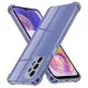 Techsuit - Shockproof Átlátszó Ütésálló Szilikon tok - Samsung Galaxy A23 4G / A23 5G - Átlátszó fekete