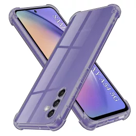   Techsuit - Shockproof Átlátszó Ütésálló Szilikon tok - Samsung Galaxy A54 - Átlátszó fekete