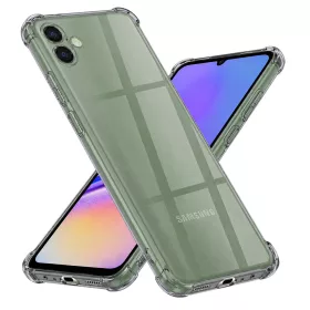   Techsuit - Shockproof Átlátszó Ütésálló Szilikon tok - Samsung Galaxy A05 - Átlátszó fekete