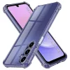 Techsuit - Shockproof Átlátszó Ütésálló Szilikon tok - Samsung Galaxy A15 4G / A15 5G - Átlátszó fekete