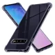 Techsuit - Shockproof Átlátszó Ütésálló Szilikon tok - Samsung Galaxy S10 - Átlátszó fekete