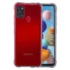 Techsuit - Shockproof Átlátszó Ütésálló Szilikon tok - Samsung Galaxy A21s - Átlátszó fekete