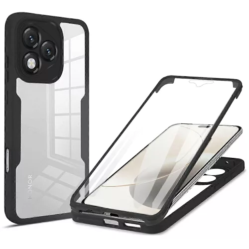 Techsuit - ColorVerse 360 tok kijelzővédővel - Honor 400 Lite - Fekete