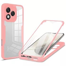   Techsuit - ColorVerse 360 tok kijelzővédővel - Honor 400 Lite - Rózsaszín