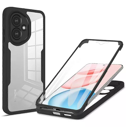 Techsuit - ColorVerse 360 tok kijelzővédővel - Honor 400 - Fekete