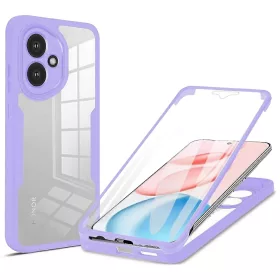   Techsuit - ColorVerse 360 tok kijelzővédővel - Honor 400 - Lila