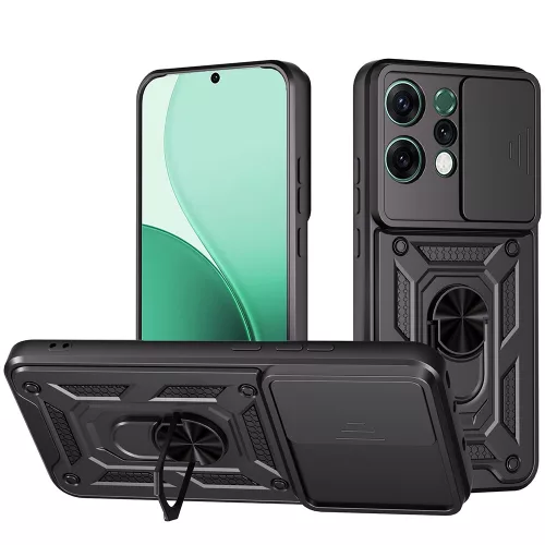 Techsuit - CamShield ütésálló tok - Oppo Reno14 - Fekete