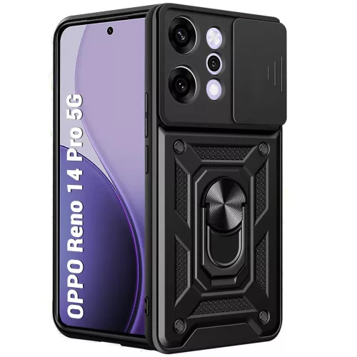 Techsuit - CamShield ütésálló tok - Oppo Reno14 Pro - Fekete