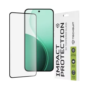   Techsuit - 111D Full Cover / Full Glue üvegfólia - Oppo Reno14 - Fekete széllel