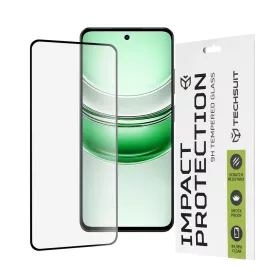   Techsuit - 111D Full Cover / Full Glue üvegfólia - Realme C71 - Fekete széllel
